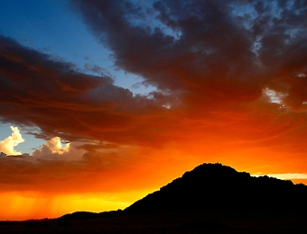 Sonnenuntergang Namibia Wueste  Jutta Hanika
